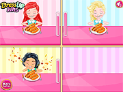 play Princess Hotdogs Eating Contest Game