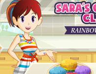 play Rainbow Muffins: Sara'S Cooking Class