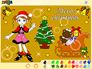 play Christmas Girl Painting Game