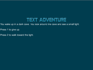 play Text Adventure