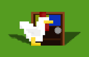play Chicken Enters The Door