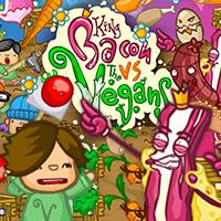 play King Bacon Vs Vegans