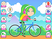 play Cycling Girl Dressup Game