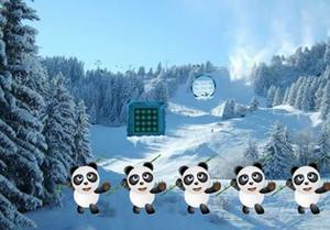play Panda Snow World Escape