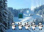 play Panda Snow World Escape