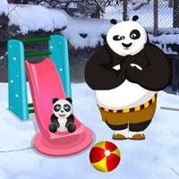 play Panda Snow World Escape