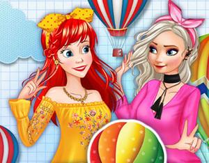 Fashion Princesses And Balloon Festival game