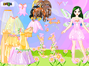 play Pink Fairy Dress Up