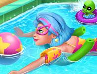 play Galaxy Girl Swimming Pool