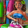 play Exotic Girl Washing Clothes