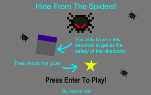 play Hide From The Spiders