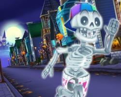 play Angry Gran Run Halloween Village