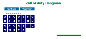 play Call Of Duty Hangman