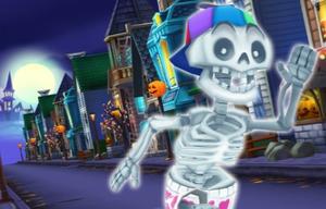 play Angry Gran Run Halloween Village