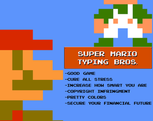 play Super Mario Typing Bros