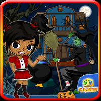 play Sivi Holloween Horror House Girl Escape