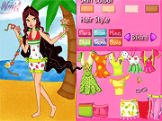 play Winx Summer Dress Up