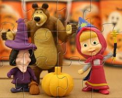 play Masha And The Bear Halloween Party