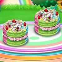 play Rainbow Macaroons Cooking