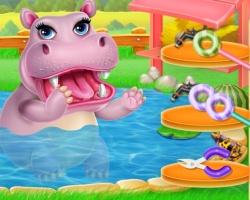 play Hippo Dentist Care