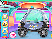 play Baby Police Car Wash