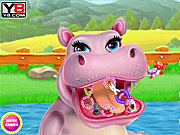 play Hippo Dentist Care