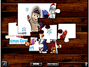 play Masha And The Bear Christmas Jigsaw