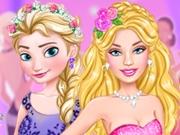 play Barbie And Elsa Wedding Crashers