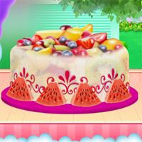 Fruity Ice Cream Cake Cooking