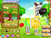 play Cute Zebra Salon