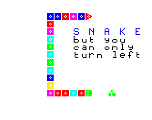 play Snake, But You Can Only Turn Left