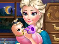 play Elsa Frozen Baby Feeding