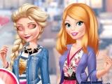 Elsa And Barbie Blind Date