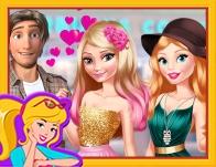 play Elsa And Barbie Blind Date