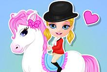 play Baby Barbie Pony Present