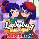 Ladybug School Girl Vs Superhero