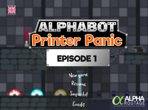 play Super Alphabot - Episode 1 : Printer Panic !