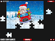 play Santa Car Puzzle