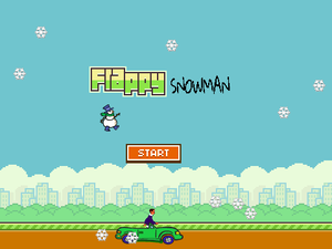 play Flappy Snowman