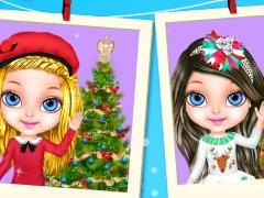 play Christmas With Baby Barbie