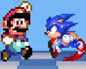 play Mario V Sonic - Dawn Of Clash Bros