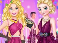 play Barbie And Elsa Wedding Crashers