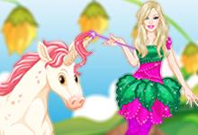 play Barbies Unicorn Dress Up