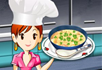 Sara Cooking Potato Soup