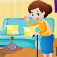 play Cute-Grandmother-Rescue-Games4King