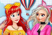 Fashion Princesses And Balloon Festival Girl