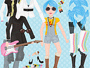 play Blue-Haired Rocker Dressup