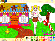 play Gingerbread House Coloring
