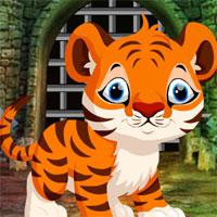 play Games4King Cute Tiger Cub Rescue