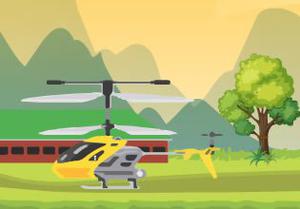 play Escape The Helicopter From Green Valley